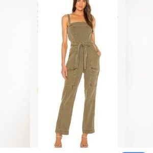 Free People Khaki Jumpsuit